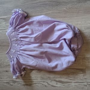 Lavender bunny onesie